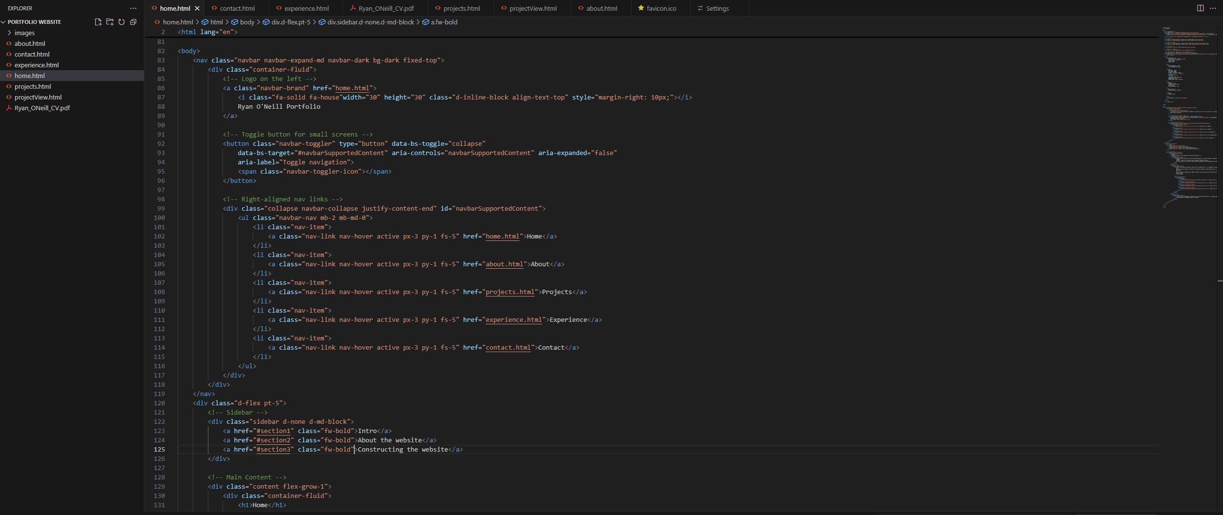 Portfolio Website Screenshot